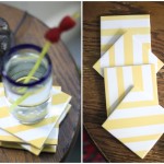 {Be Thrifty} Tile Coasters