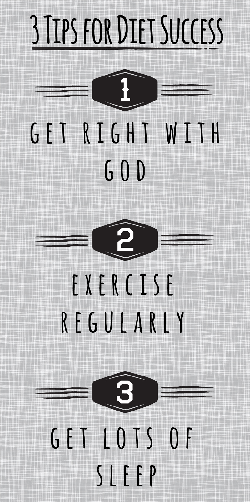 3 steps to diet success
