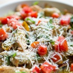 Spaghetti Squash + Garden Vegetables